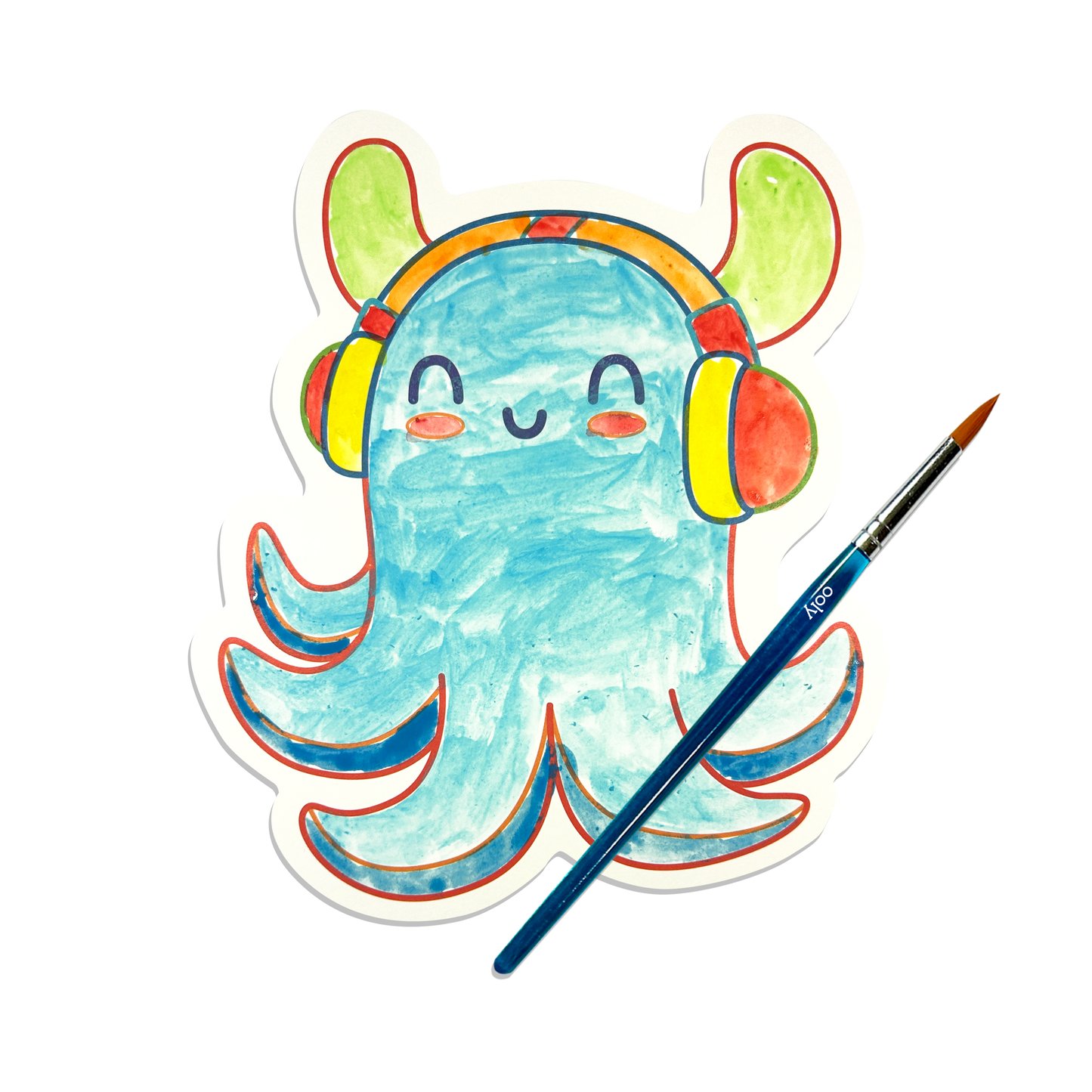 OOLY - Playful Painters: Easy Watercolor Painting Kit - Ocean Pals