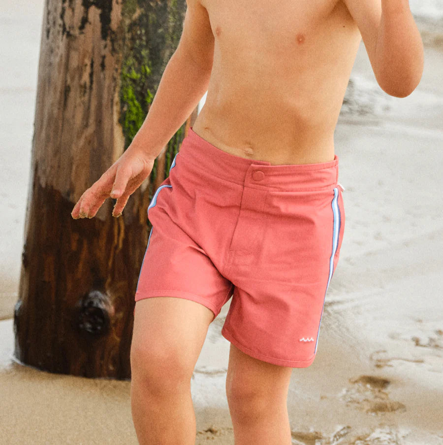 Minnow Boys Poppy Red Board Short