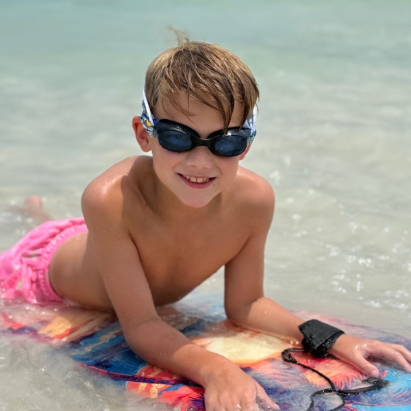 Snappy Goggles – Kids Swim Goggles, Floatable (Ages 3+): Seashell Social