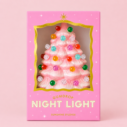 Sunshine Studios - Gumdrop Tree Night Light | Pink