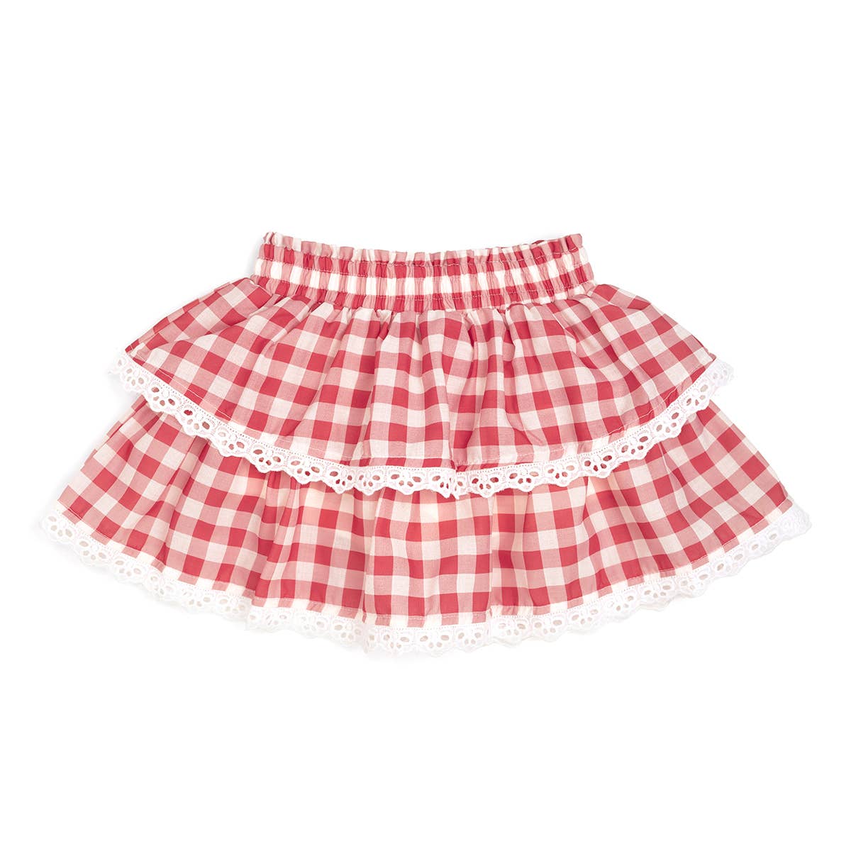 Sweet Wink - Red Gingham Skort