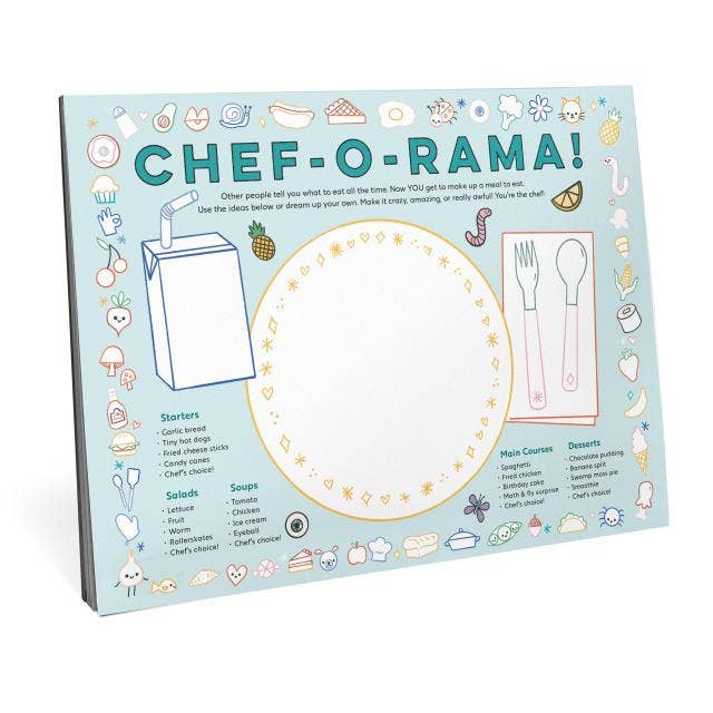 Hachette Book Group - Eat Drink Color Draw! Activity Placemats