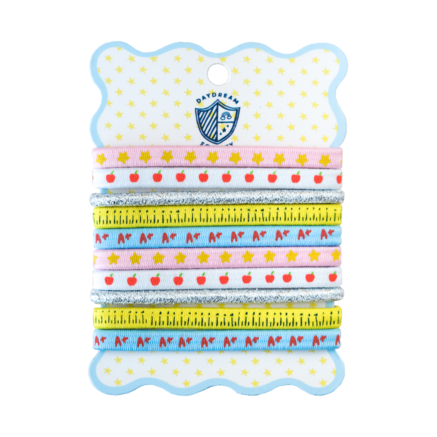 Jollity & Co. + Daydream Society - Smarty Pants Printed Pack of 10 Hair Tie Set