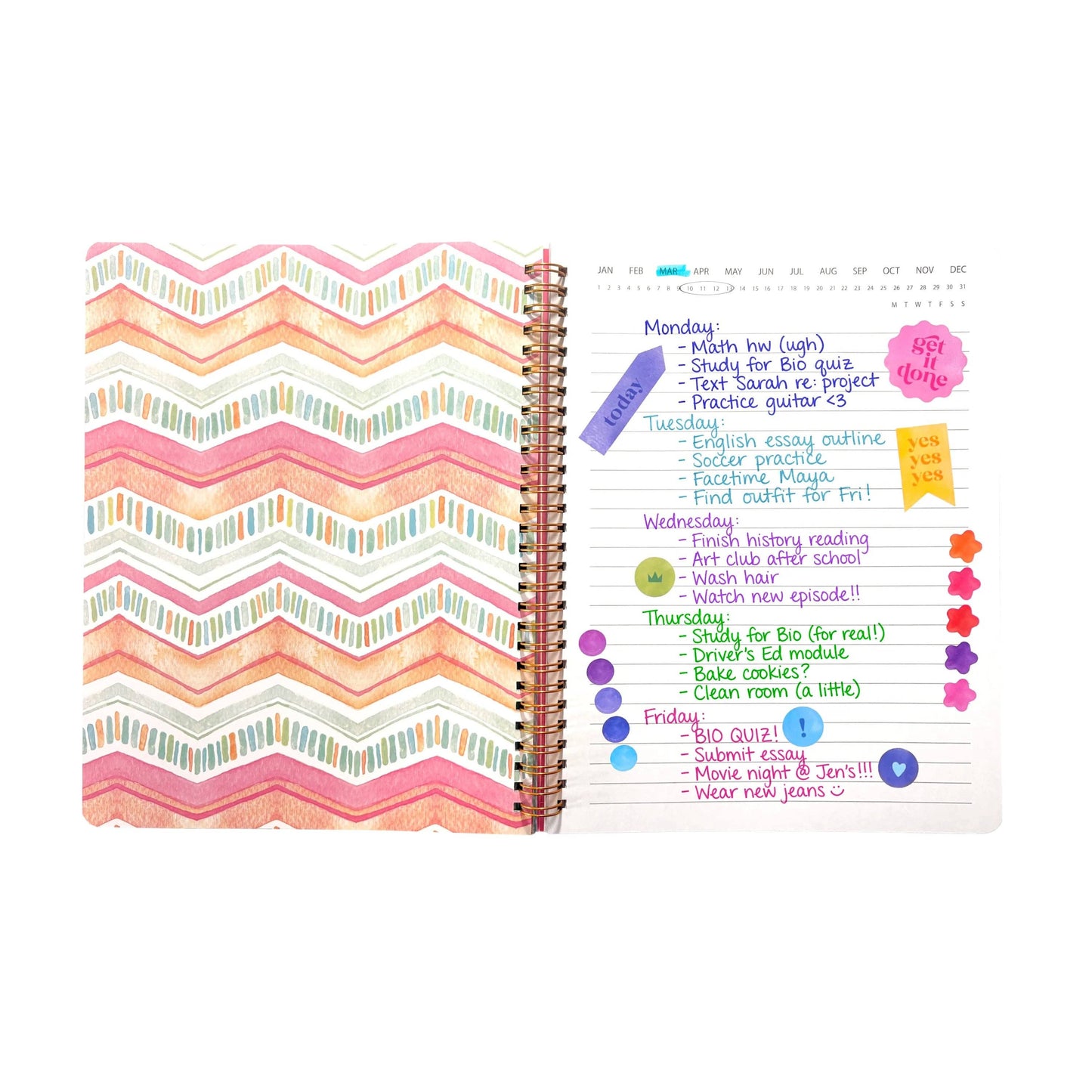 OOLY - Artful Notes Reverse Coloring Book and Notebook - Geoscape