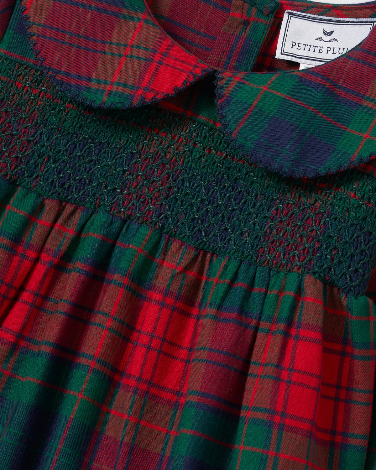 Petite Plume - Girl's Brushed Twill Eloise Nightgown in St. James Tartan
