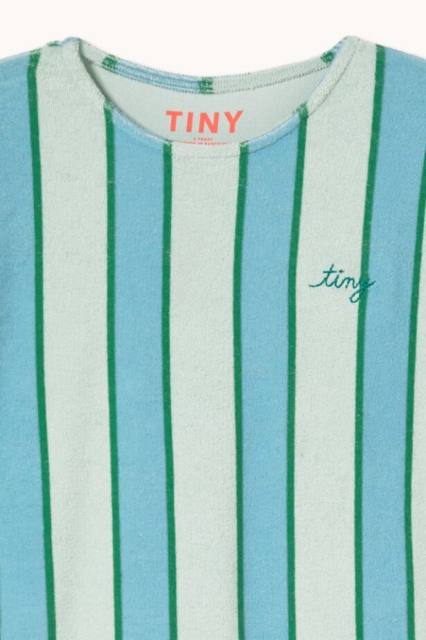 Tiny Cottons Retro Stripes Blue Towel Dress