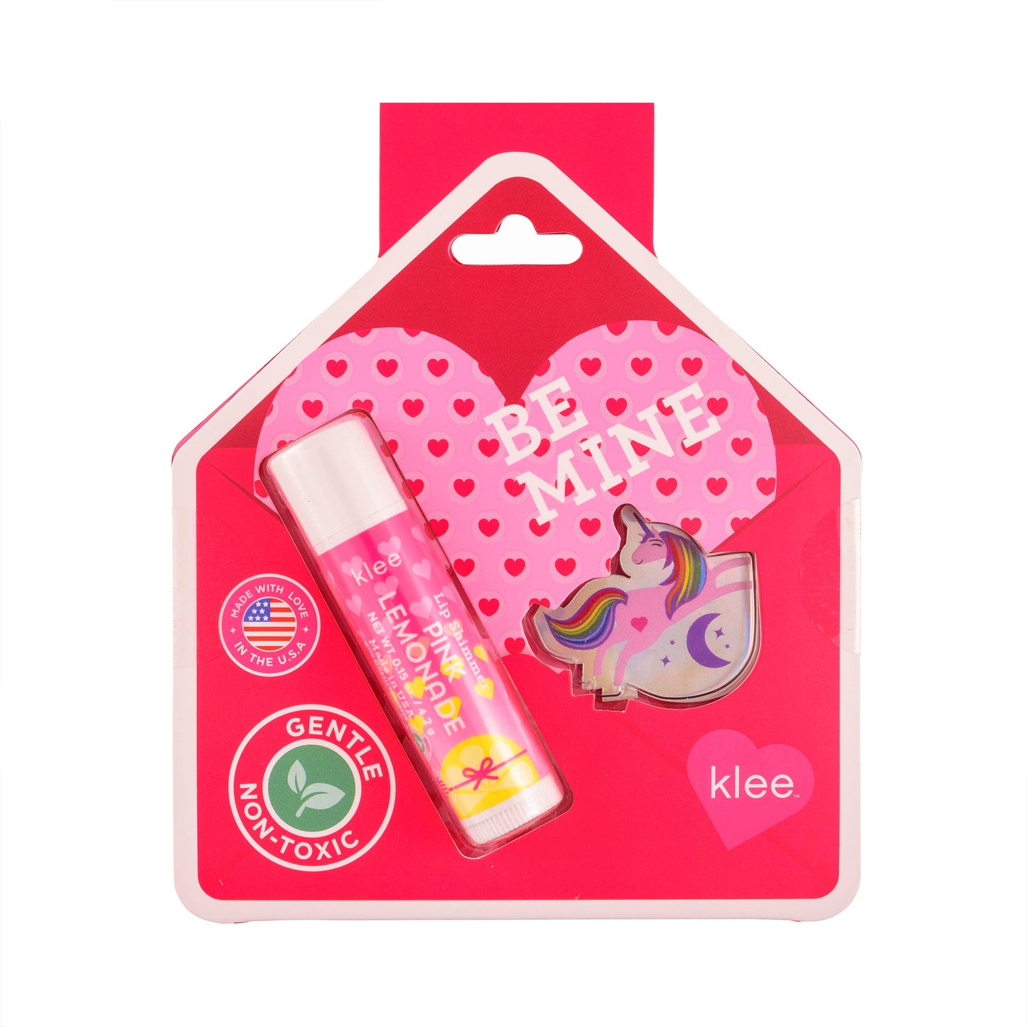 Klee Naturals - Bow and Arrow - Valentine's Day Lip Shimmer and Sticker Set: Hug and Kiss