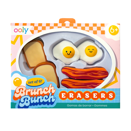 OOLY - Brunch Bunch Breakfast Erasers - Set of 6