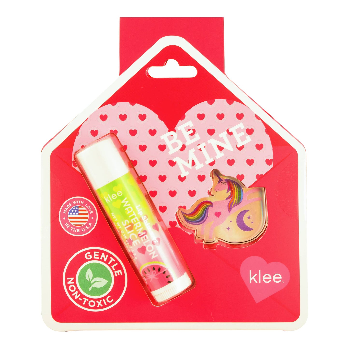 Klee Naturals - Bow and Arrow - Valentine's Day Lip Shimmer and Sticker Set: Hug and Kiss