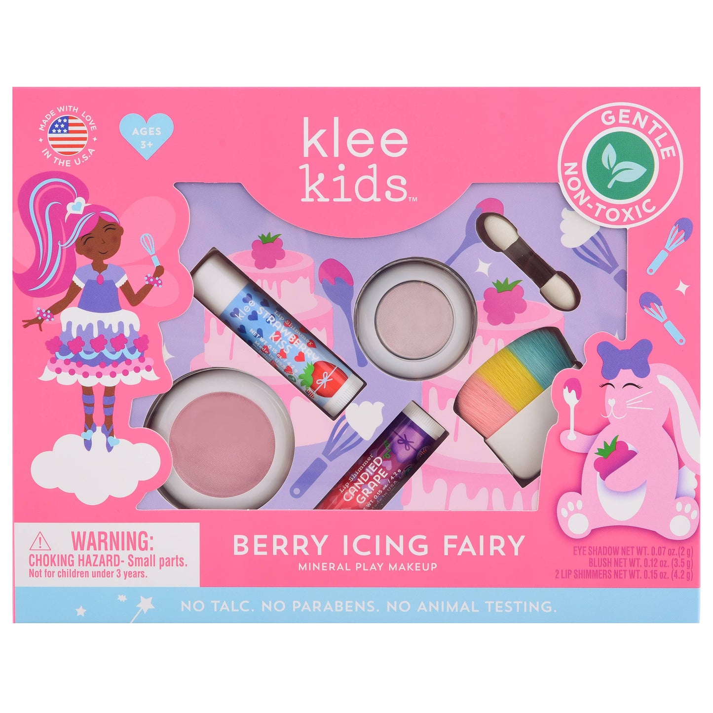 Klee Naturals - NEW!! Honey Glow Fairy - Klee Kids Play Makeup 4-PC Kit: Honey Glow Fairy