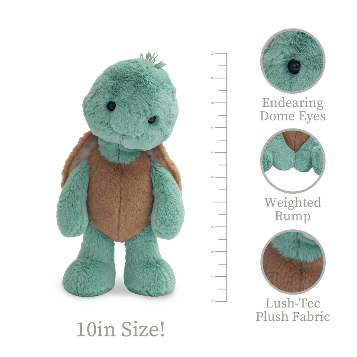 Beverly Hills Teddy Bear Company - World Softest Plush 10 inch - Toddy Turtle