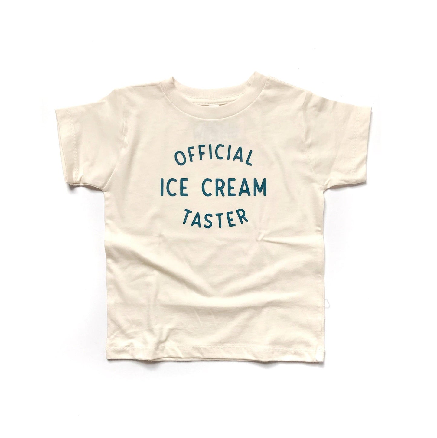 The Wishing Elephant - Kids Summer Tee Official Ice Cream Taster - natural