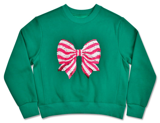 Iscream - Bow Sequins Sweatshirt