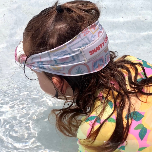 Snappy Goggles - Coastal Collection – Kids Swim Goggles, Floatable (Ages 3+): Euro Summer
