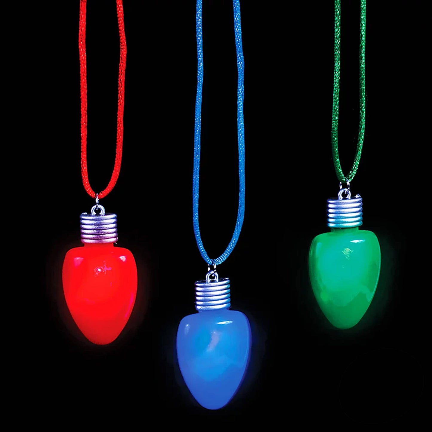Light-Up Christmas Bulb Necklace