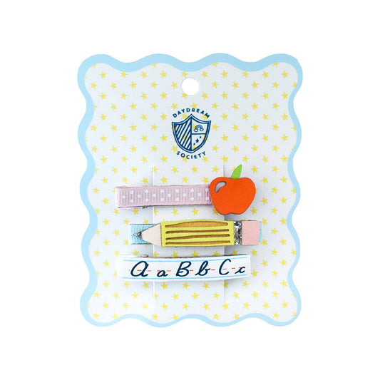 Jollity & Co. + Daydream Society - Smarty Pants ABC Hair Bar Clip Set