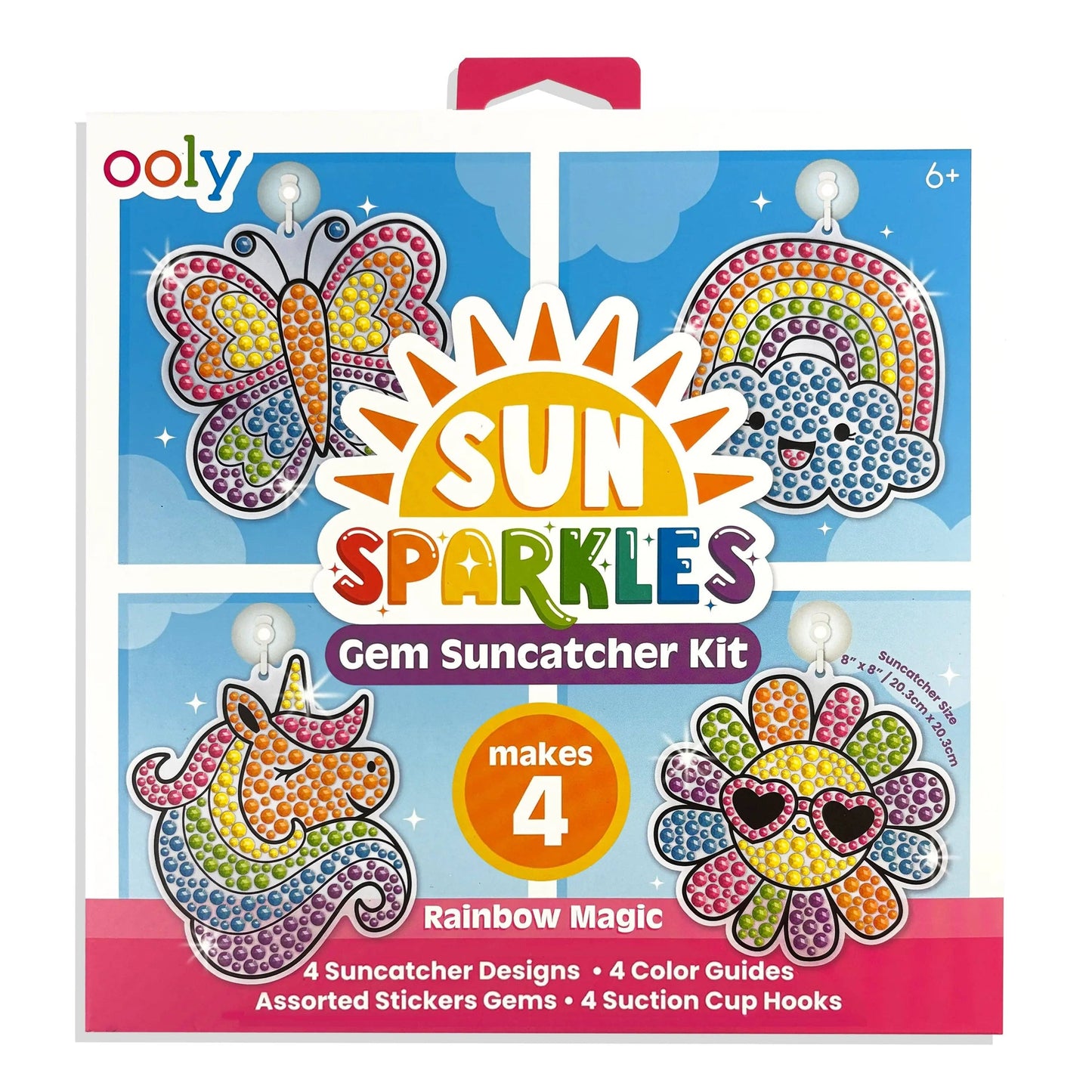 OOLY - Sun Sparkles Gem Suncatcher Kit - Rainbow Magic