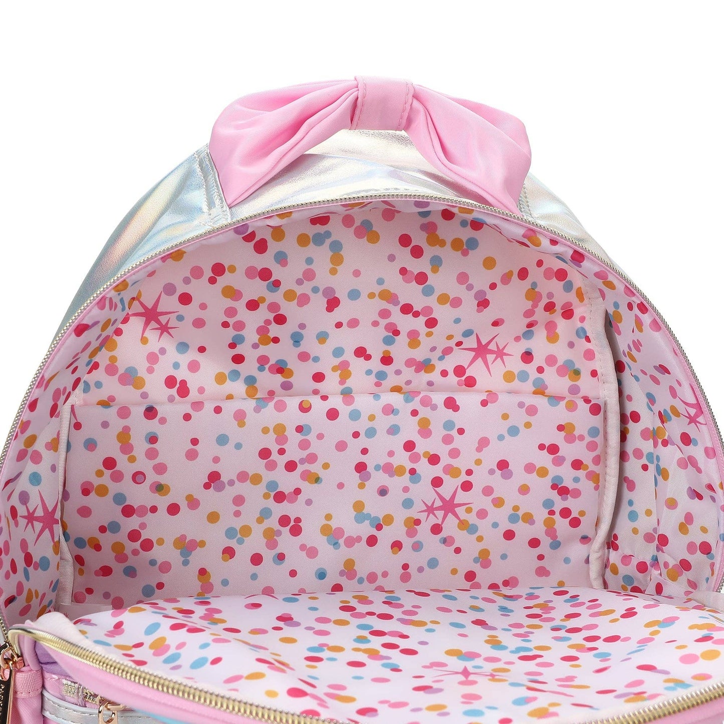 Packed Party - "Taylor" Quilted Confetti Hearts Backpack