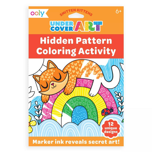 OOLY - Undercover Art Hidden Patterns Coloring- Smitten Kitten