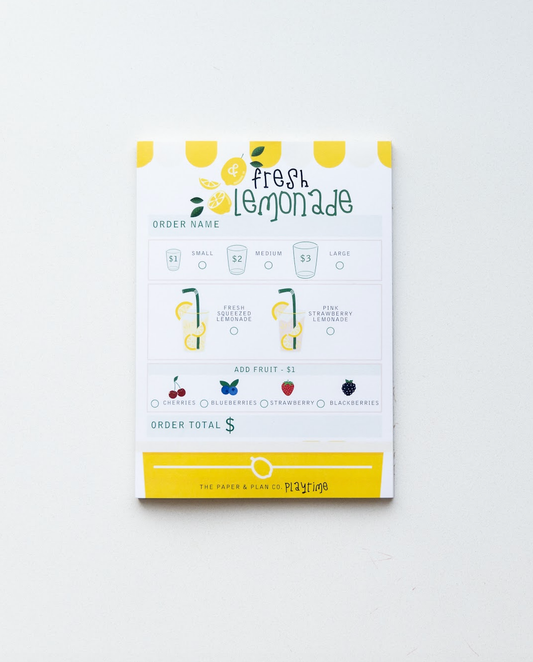 The Paper and Plan Co. - Lemonade Stand Playtime Pad®