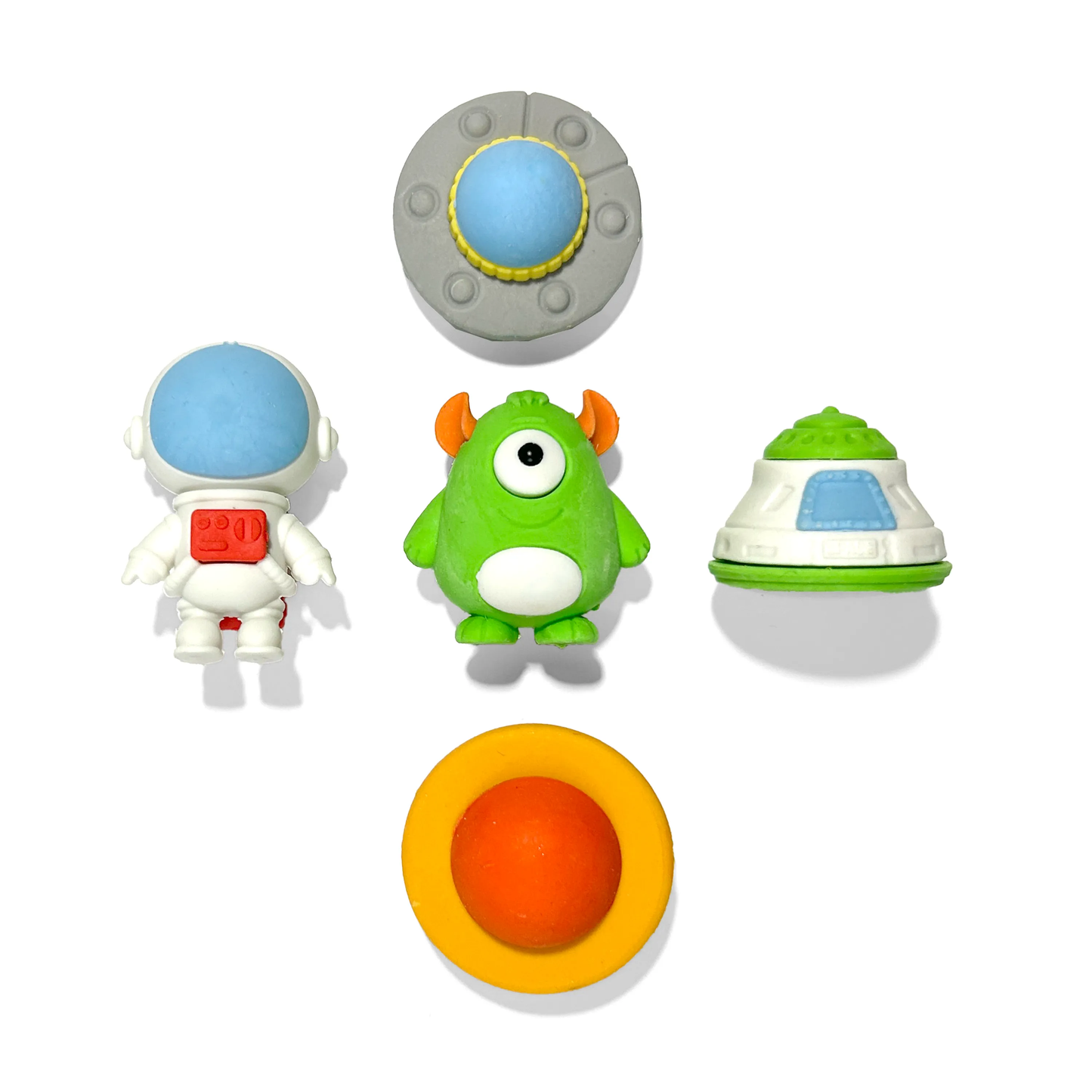 OOLY - Outta This World-Scented Puzzle Eraser-Set of 5