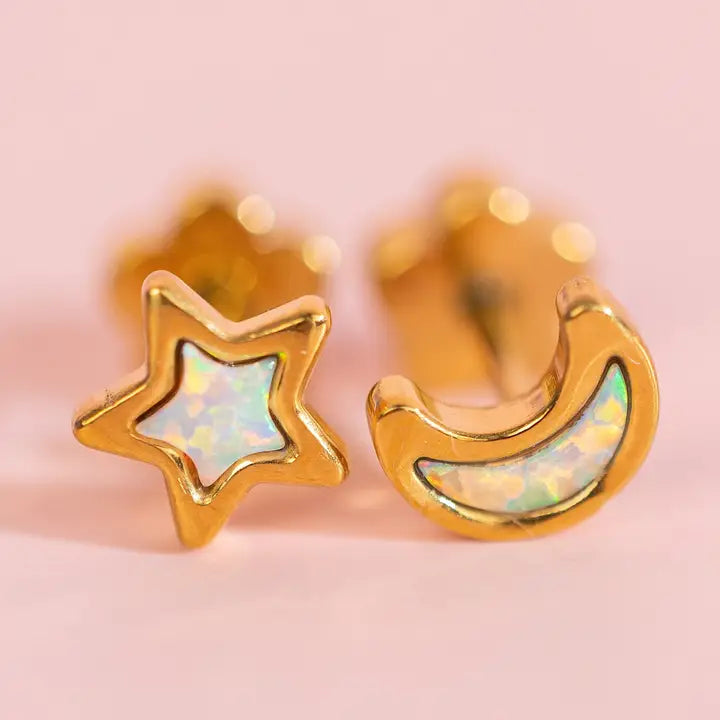 Pierced Screw Back Earrings