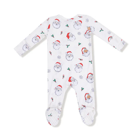Angel Dear 2 Way Zipper Footie Vintage Santas