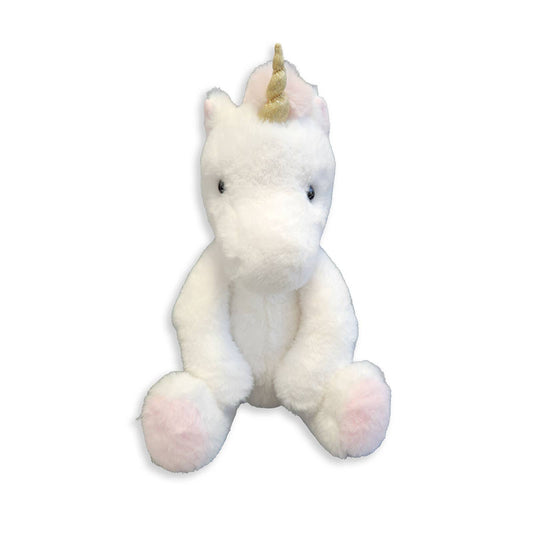 Beverly Hills Teddy Bear Company - World's Softest -  White Unicorn Plush