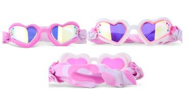 Bling2o - Soft Crush Fabric Strap Heart Swim Goggle