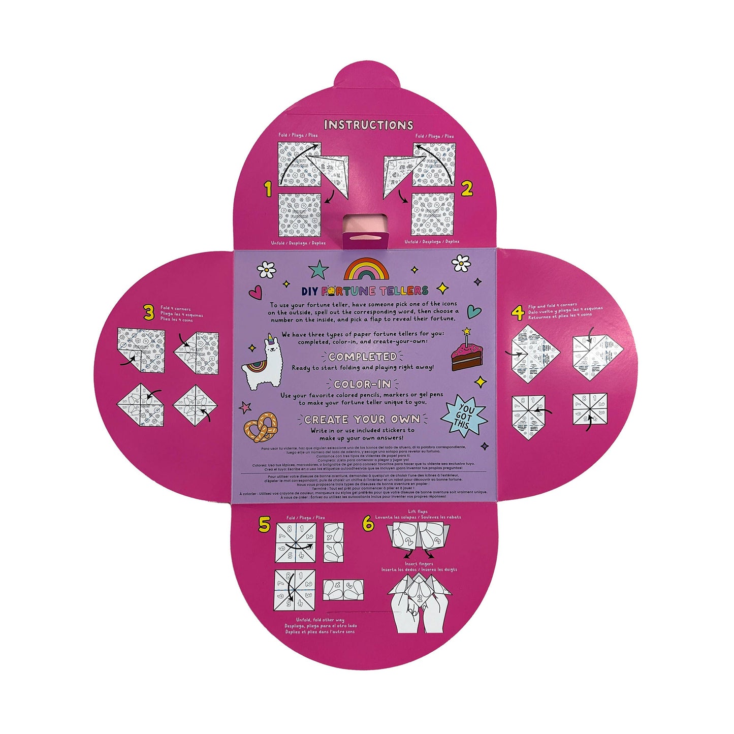 OOLY - D.I.Y. Fortune Tellers Activity Kit - Set of 24 Designs