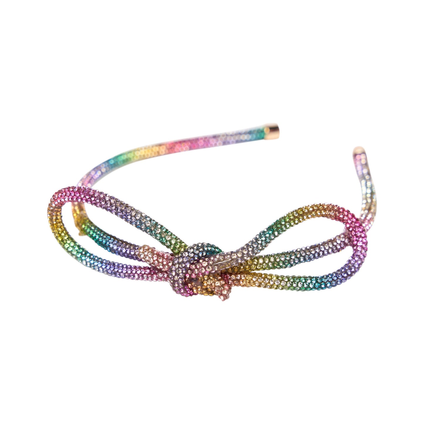 Malibu Sugar - t Rhinestone Bow Headband - Rainbow