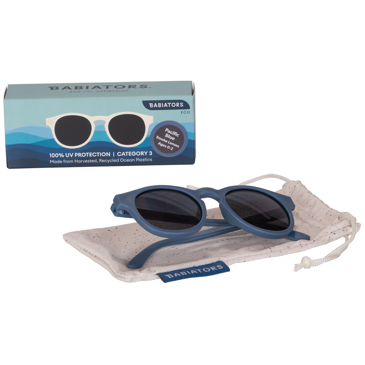 Babiators - Kids Eco Collection: Keyhole Sunglasses in Pacific Blue: Ages 3-5
