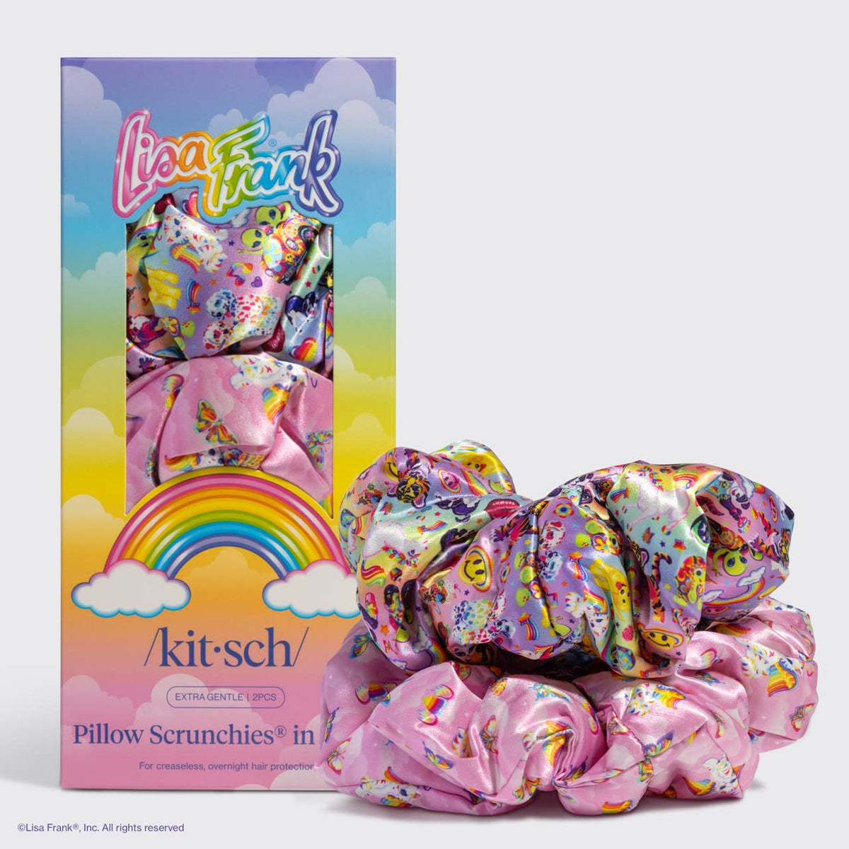 KITSCH - Lisa Frank x Kitsch Pillow Scrunchies® in Satin in The Fantastic World of Lisa Frank