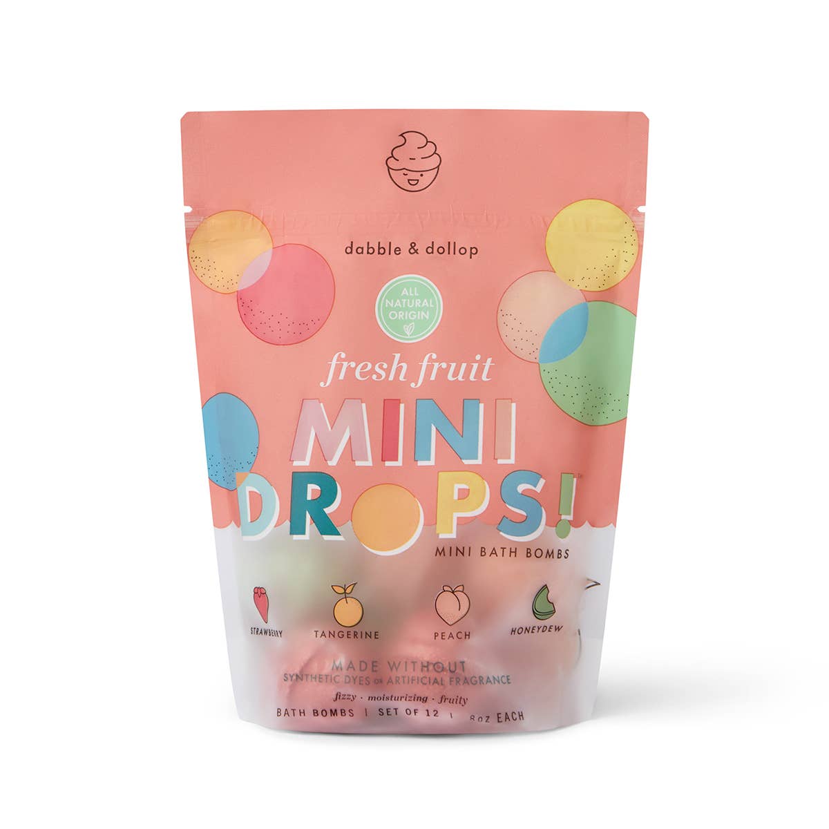 Dabble & Dollop® - Mini Drops® Bath Bombs - Fresh Fruit