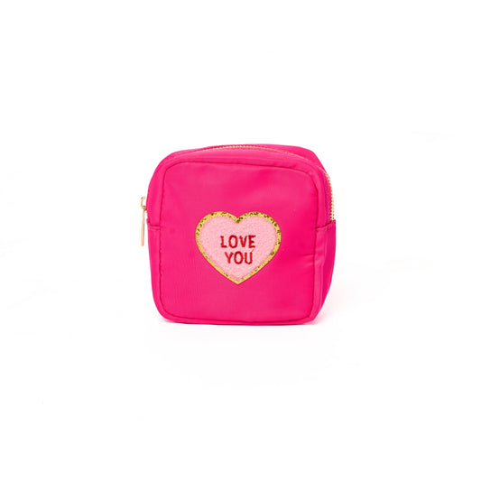 Malibu Sugar - Pouch w/ Valentine's Day Conversation Hearts - Small