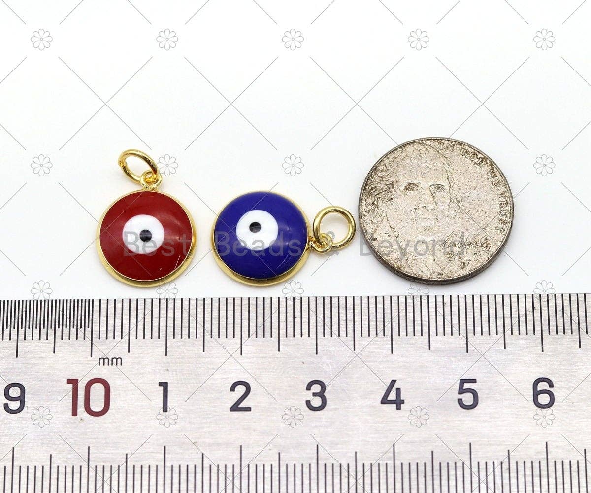 BestBeads&Beyond - Enamel Colorful Evil Eye Charm