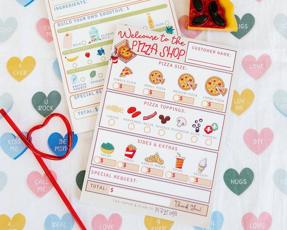 The Paper and Plan Co. - Pizza Shop Playtime Pad®