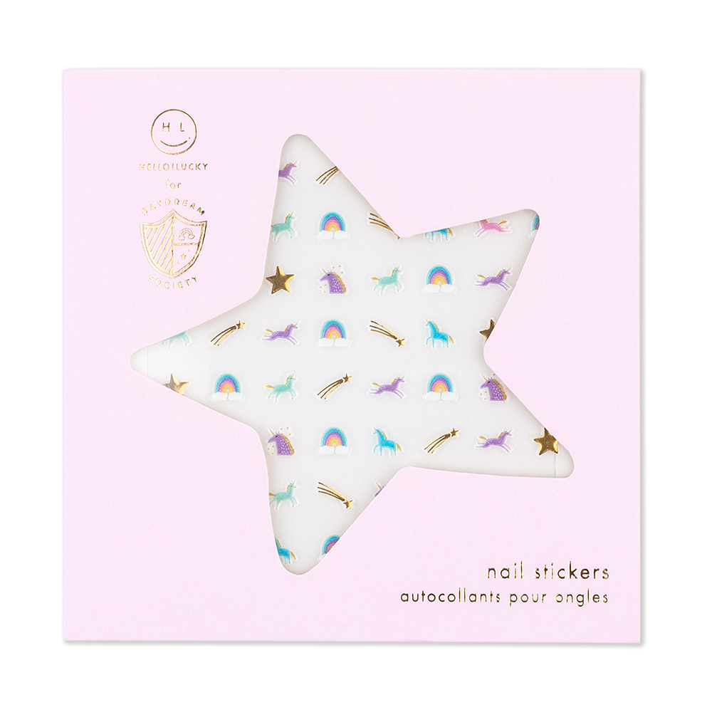 Jollity & Co. + Daydream Society - Unicorn + Rainbows Nail Stickers - 1 Pk.