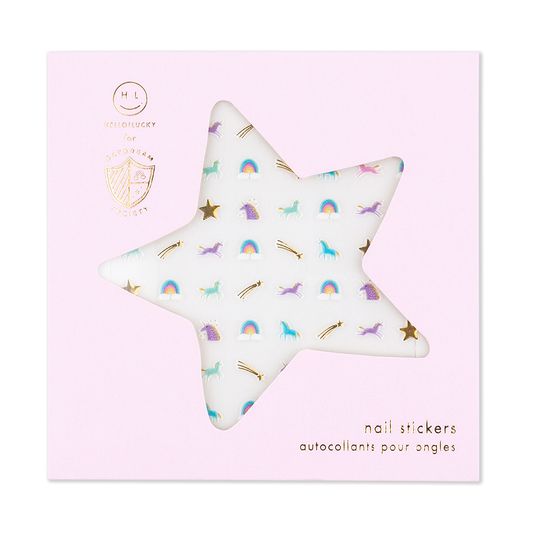 Jollity & Co. + Daydream Society - Unicorn + Rainbows Nail Stickers - 1 Pk.