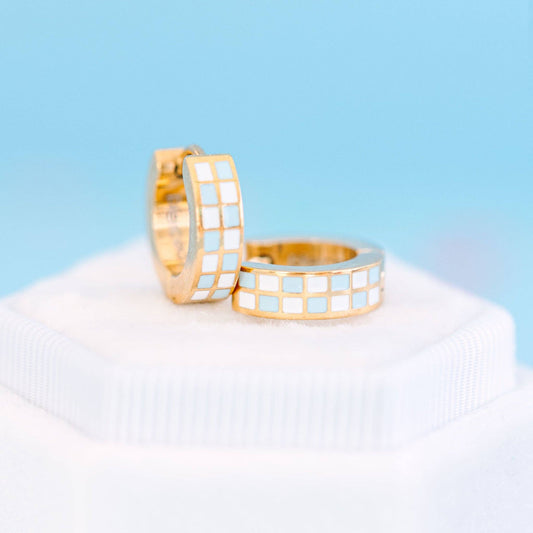 Pierced Co - Checkered Huggies