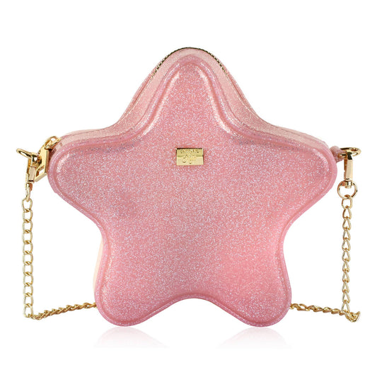 Carrying Kind - Taylor: Jelly Star Purse: Light Pink Sparkle