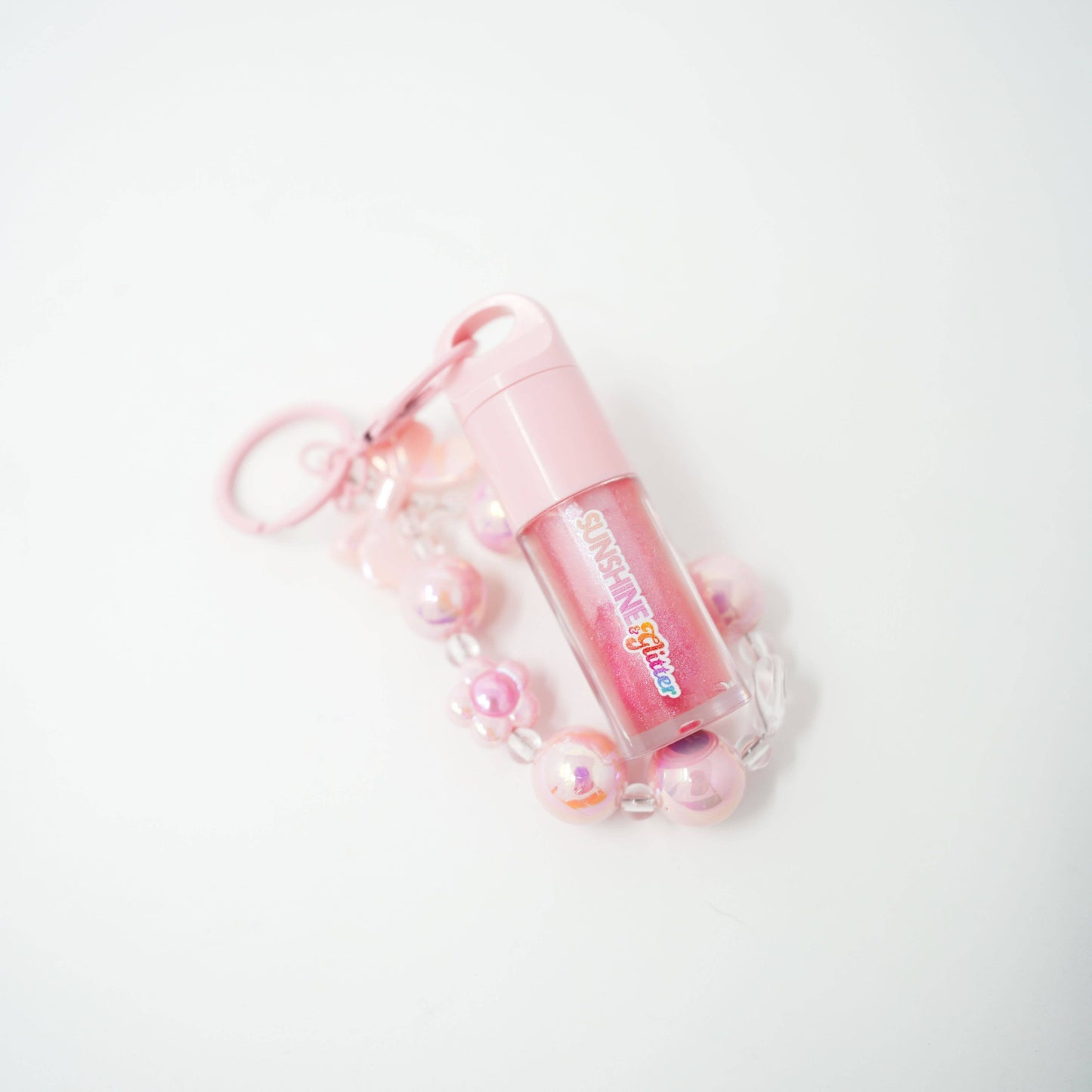 Sunshine & Glitter - Sparkle POP Pink Shimmer Lip Gloss Bag Charms