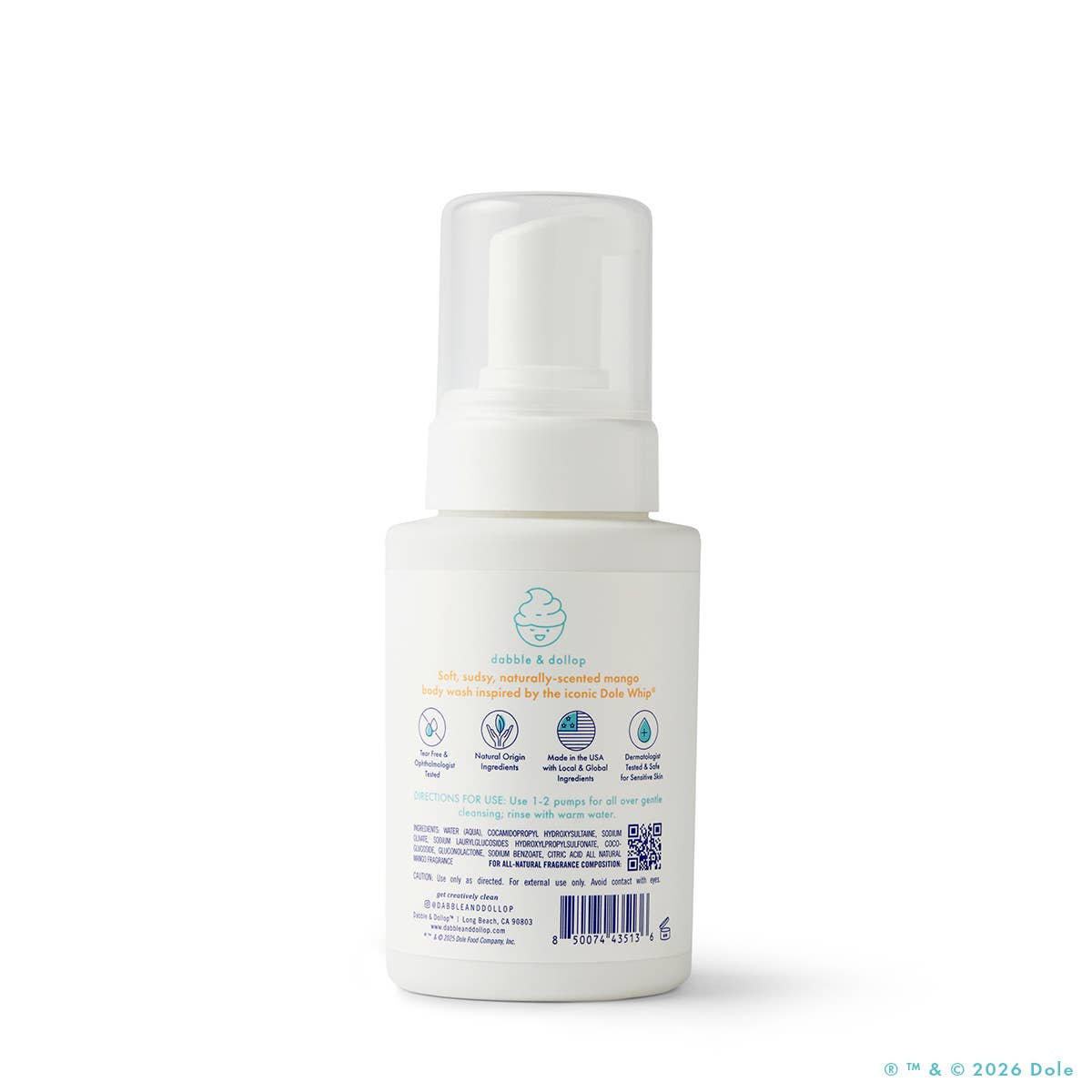 Dabble & Dollop® - Dole Whip® Mango Foaming Body Wash