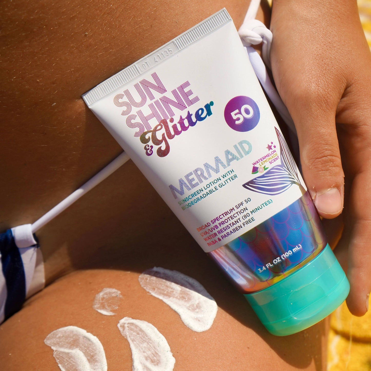 Sunshine & Glitter - S&G Mermaid Biodegradable Glitter SPF 50 TUBE