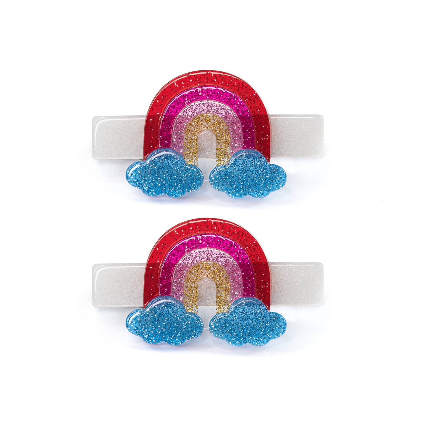 Lilies & Roses NY - Rainbow Glitter Hair Clips