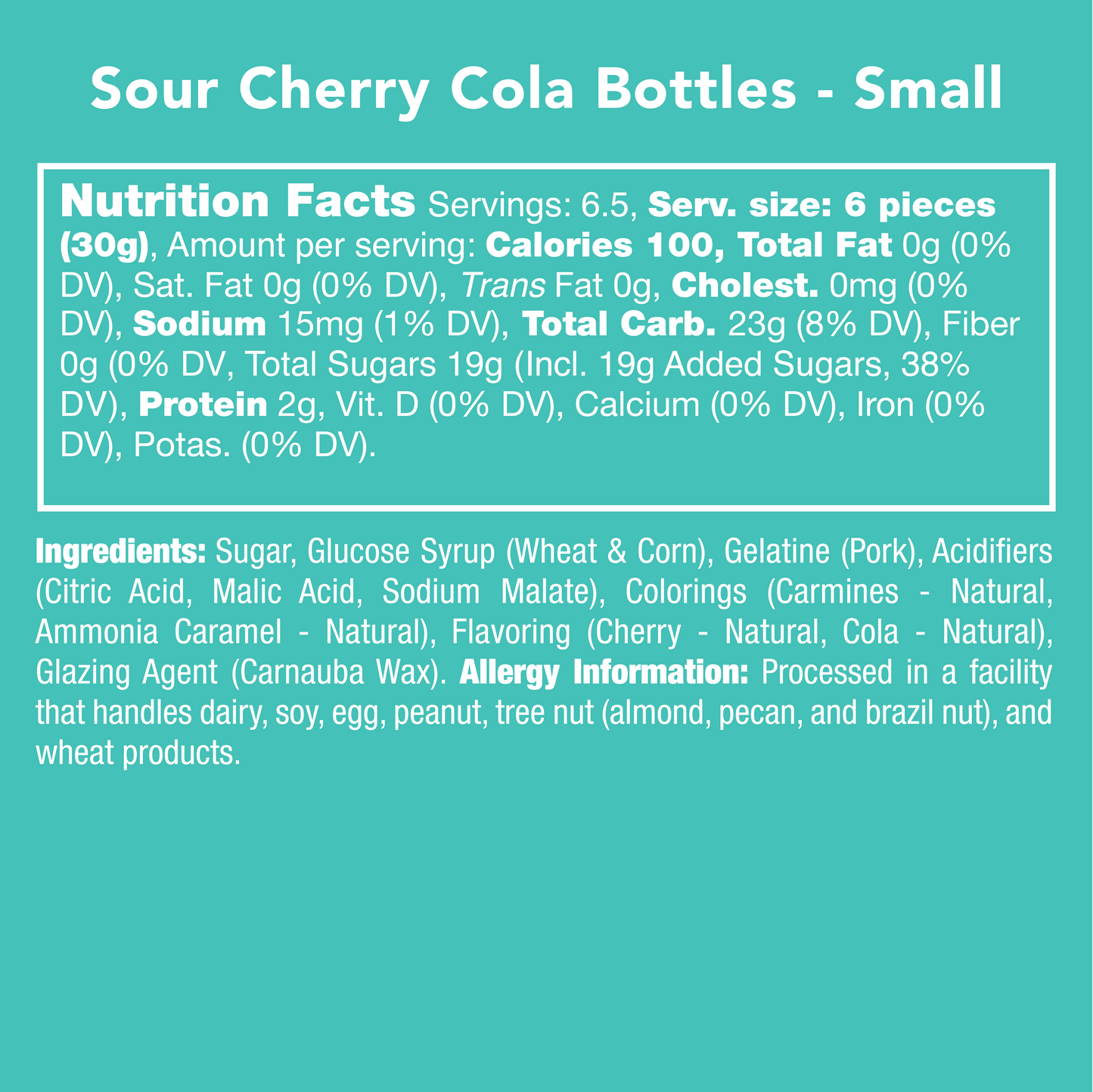 Candy Club - Sour Cherry Cola Bottle Gummies