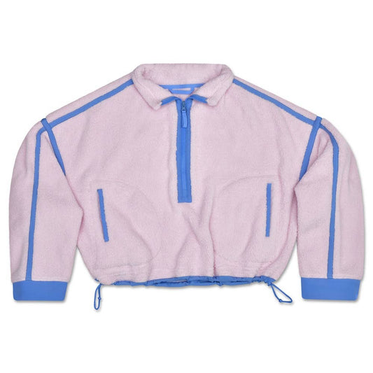 Iscream - 1/2 Zip Pink & Periwinkle Sherpa Pullover