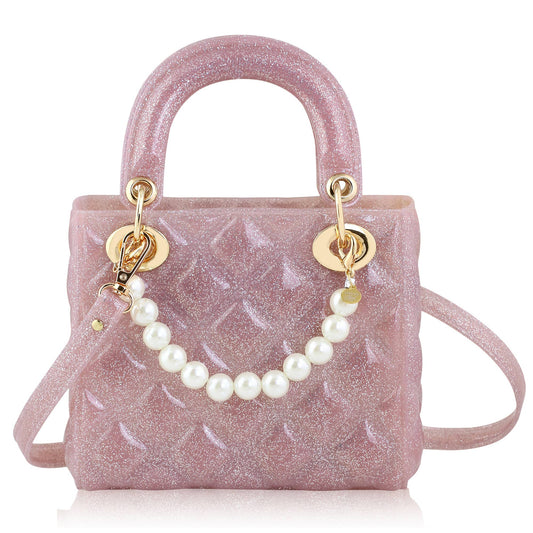 Carrying Kind - Pearl Quilted Jelly Pink Sparkle