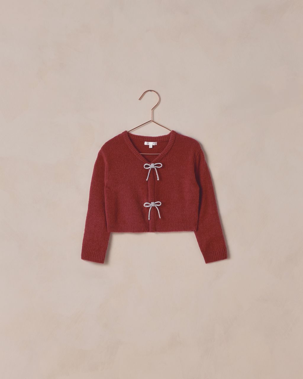 Noralee Bow Cardigan Ruby