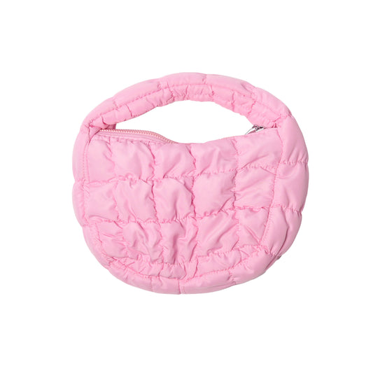 Malibu Sugar - Mini Quilted Nylon Purse - Light Pink